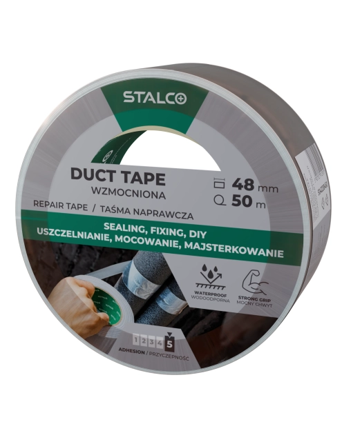 Zdjęcie: Taśma pakowa transparentna 48 mm x 60 m STALCO