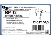 Zdjęcie: Listwa PVC BP12 L300 9/6 złoty dąb, przyokienna, dylatacyjna, tynkarska z uszczelką BELLA PLAST