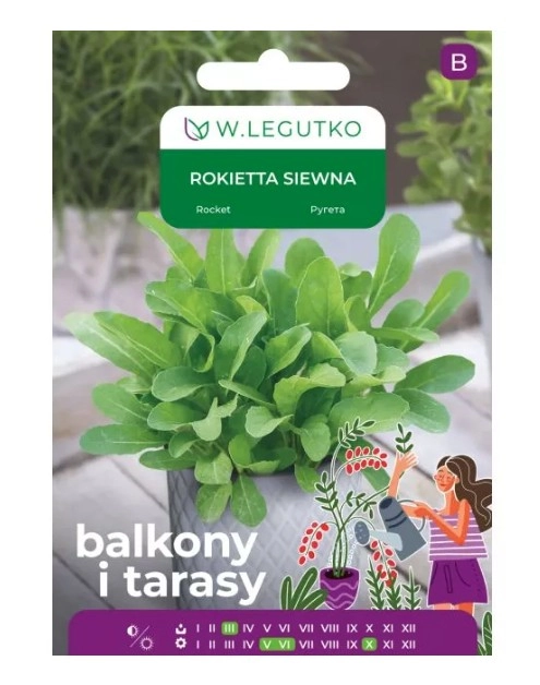 Zdjęcie: Rokietta siewna 0,5 g na balkon i taras W.LEGUTKO