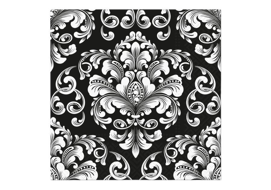 Zdjęcie: Serwetki papierowe Beautiful Moments Black 33 x 33 cm 20 szt. PAW