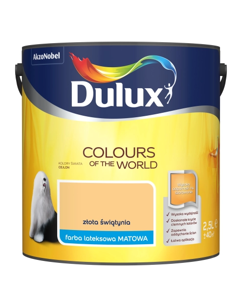 Zdjęcie: Farba do wnętrz Kolory Świata 2,5 L złota świątynia DULUX