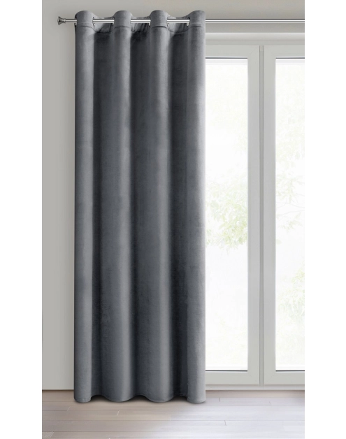 Zdjęcie: Zasłona gotowa Melanie 140 x 250 cm grafitowy EUROFIRANY