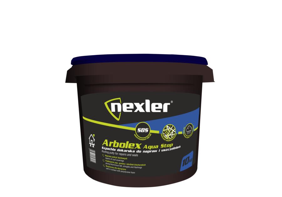 Zdjęcie: Szpachla dekarska Arbolex Aqua Stop 10 kg do napraw i uszczelnień NEXLER