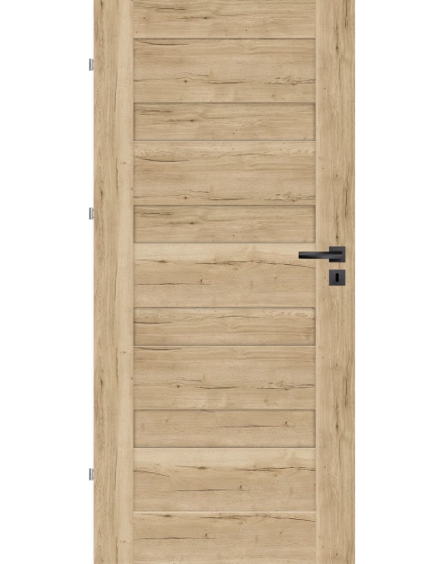 Zdjęcie: Drzwi wewnętrzne Efez 80L dąb halifax, pełne NAWADOOR