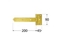 Zdjęcie: Zawias bramkowy 20x4,5x9 cm ZB200 DMX