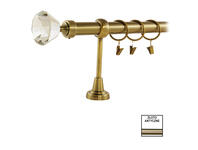 Zdjęcie: Karnisz pojedynczy Zeus fi 25 mm - 240 cm diament złoto KARWEL