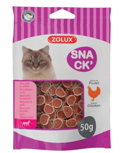 Zdjęcie: Przysmak dla kota mini sushi z kurczakiem 50 g ZOLUX