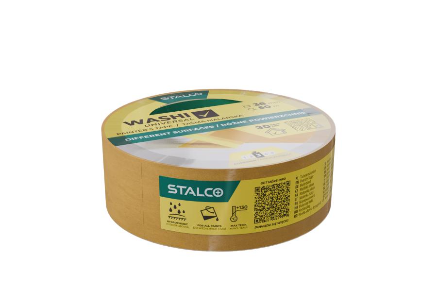 Zdjęcie: Taśma malarska Washi uniwersalna 38 mm x 50 m STALCO