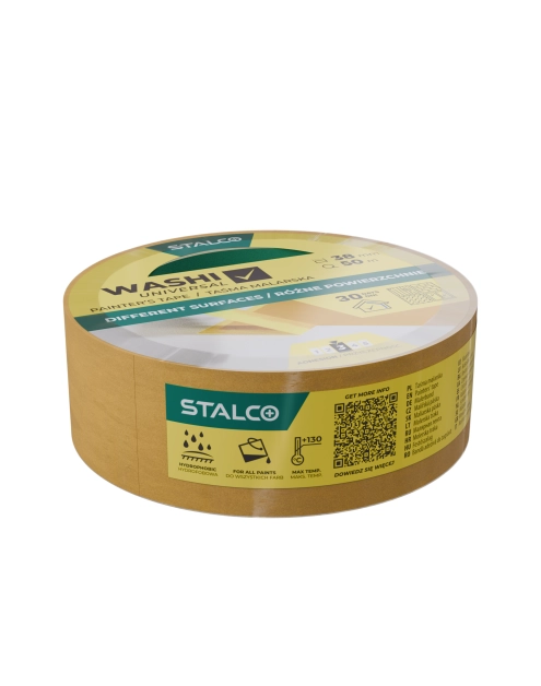 Zdjęcie: Taśma malarska Washi uniwersalna 38 mm x 50 m STALCO