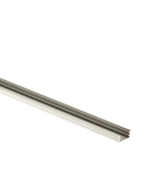 Zdjęcie: Kształtownik z kołnierzem do taśmy LED 14x7 mm - 2 m srebrny CEZAR