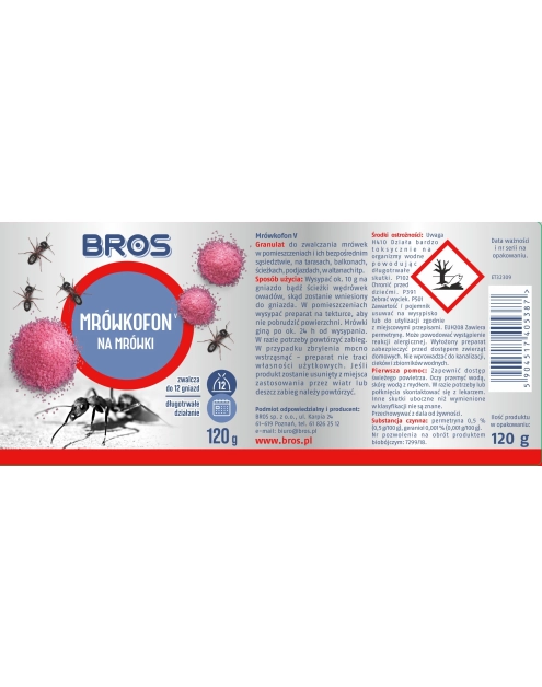 Zdjęcie: Środek na mrówki Mrówkofon 120 g BROS