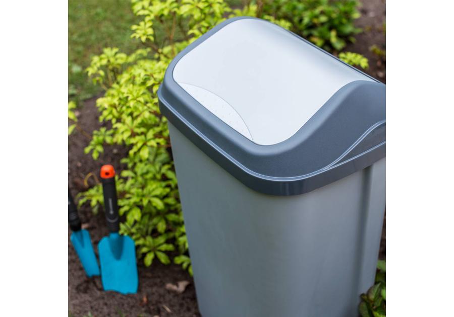 Zdjęcie: Kosz na śmieci z obrotową pokrywą Swantje 25 L grafit KEEEPER