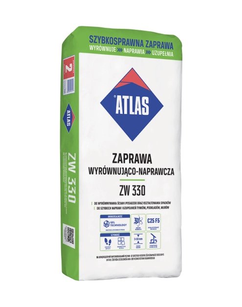 Zdjęcie: Zaprawa wyrównująca 25 kg ZW 330 ATLAS