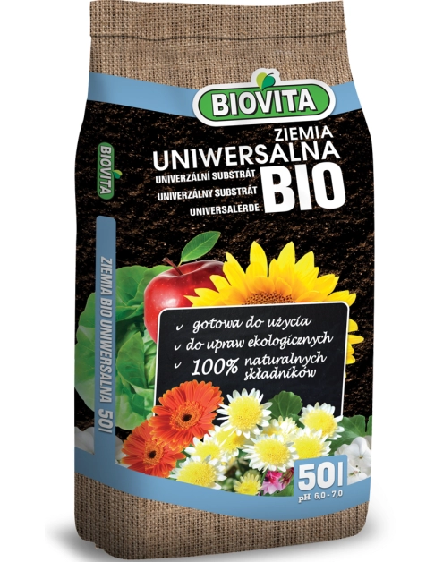 Zdjęcie: Ziemia BIO uniwersalna 50 l BIOVITA