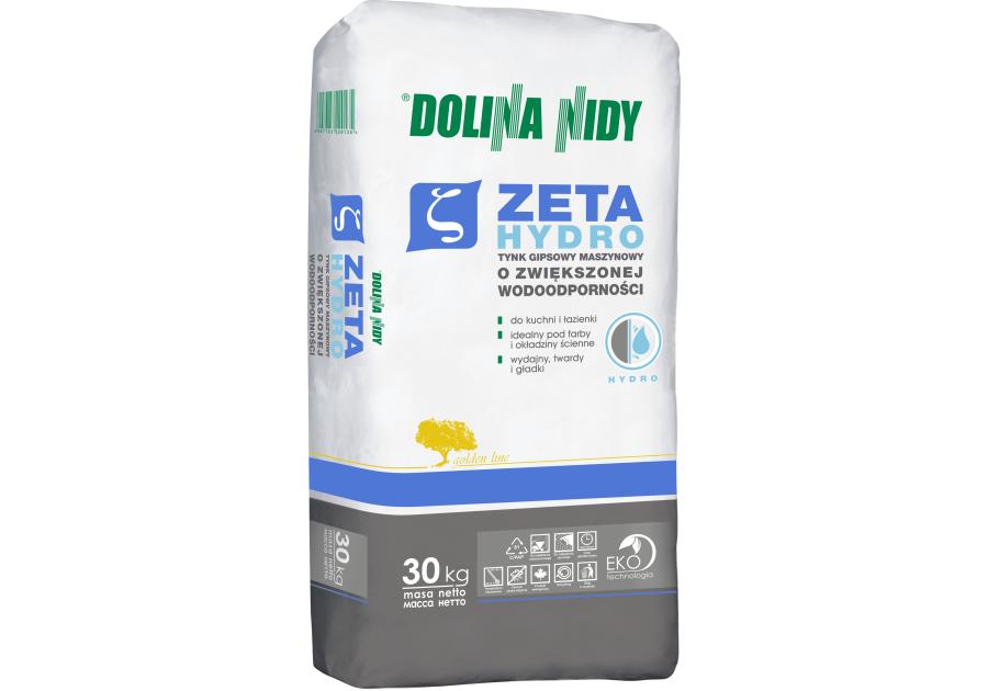 Zdjęcie: Tynk gipsowy Zeta Hydro maszynowy o zwiększonej wodoodporności 30 kg DOLINA NIDY