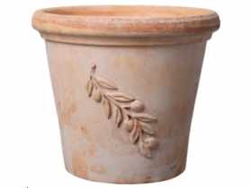 Doniczka ceramiczna Cilindro Olive 30 cm DMS