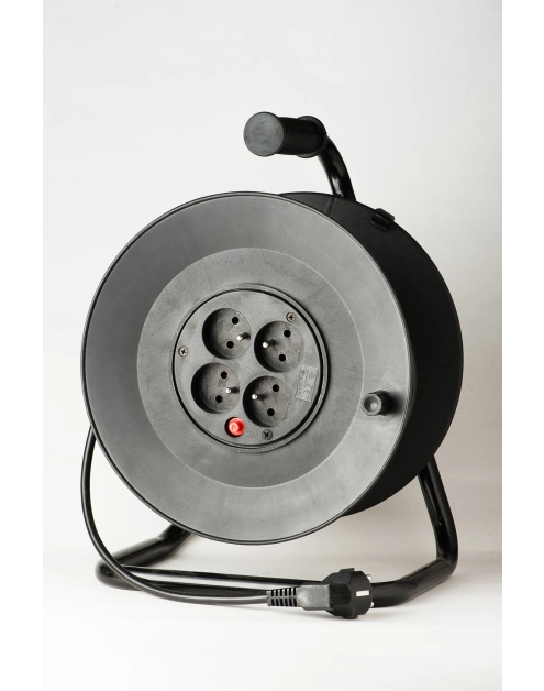 Zdjęcie: Przedłużacz bębnowy 4-gniazdowy z zabezpieczeniem termicznym PB4T-315/25 OW POLMARK