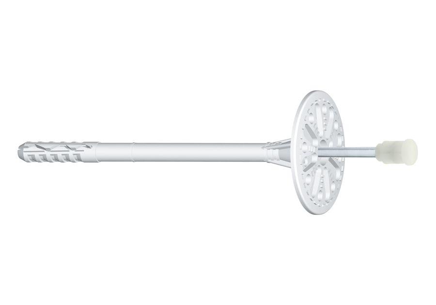 Zdjęcie: Kołek styropianowy łącznik wbijany z trzpieniem stalowym LMX 10x180 mm  - 200 szt. WKRĘT-MET