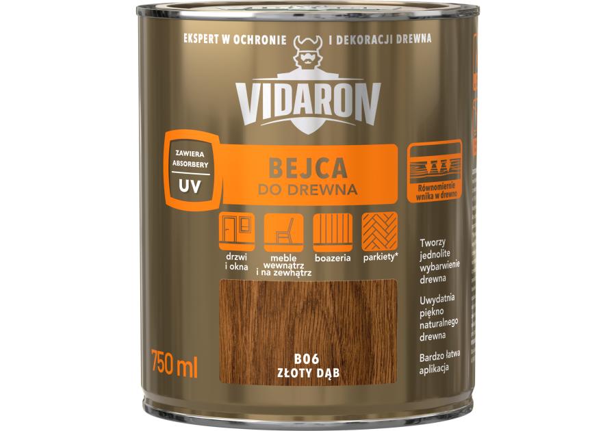 Zdjęcie: Bejca złoty dąb B06 0,75L VIDARON