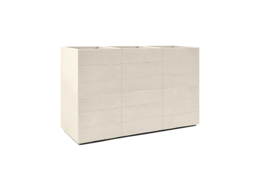 Zdjęcie: Kwietnik Karo 900x300x600 mm deska recycled, beżowy LAMELA