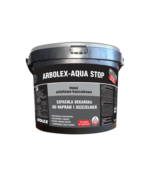 Zdjęcie: Szpachla dekarska Arbolex Aqua Stop 3 kg do napraw i uszczelnień IZOLEX