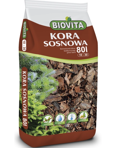 Zdjęcie: Kora sosnowa 10-30 mm 80 L BIOVITA