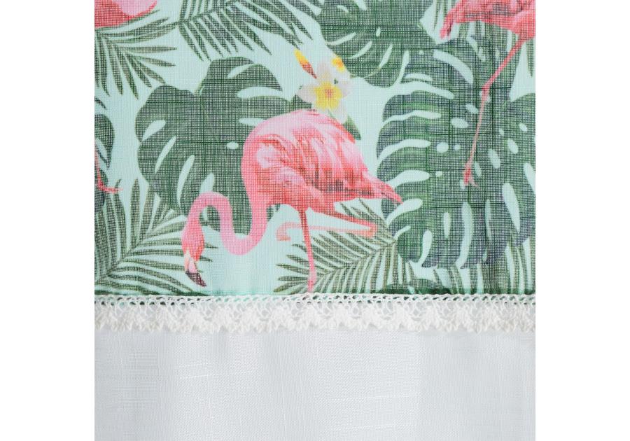 Zdjęcie: Zasłona Botanic 140x250 cm złoto-biała na taśmie EUROFIRANY