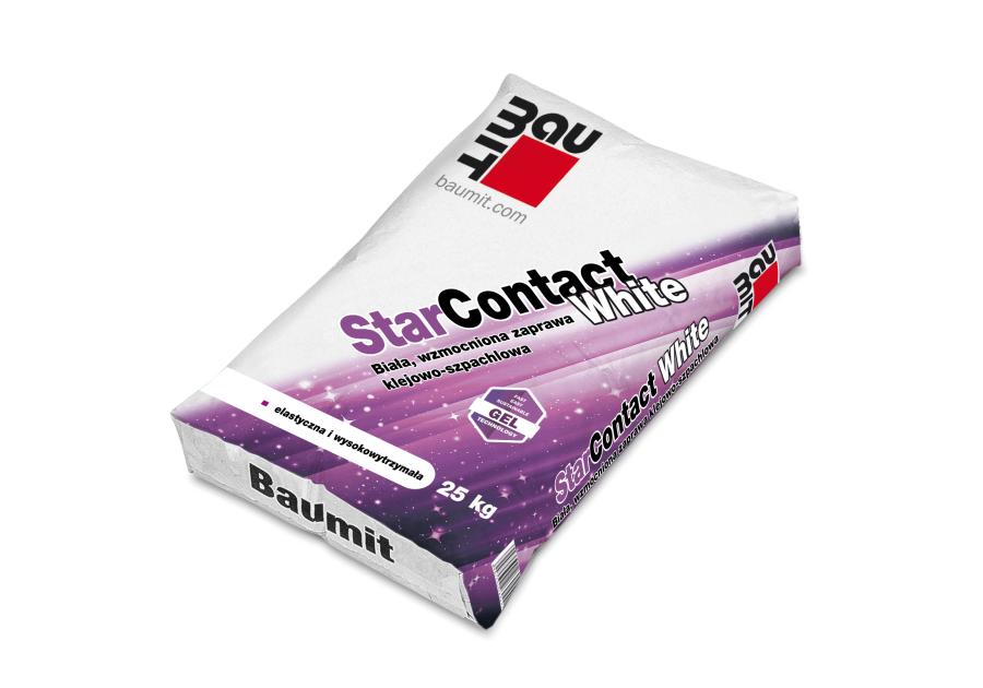 Zdjęcie: Zaprawa klejowo-szpachlowa StarContact White 25 kg BAUMIT