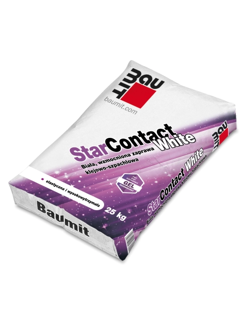 Zdjęcie: Zaprawa klejowo-szpachlowa StarContact White 25 kg BAUMIT