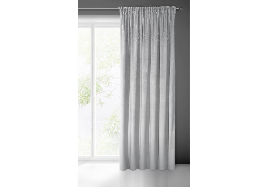 Zdjęcie: Zasłona gotowa Aurora na taśmie 140x270 cm szary EUROFIRANY