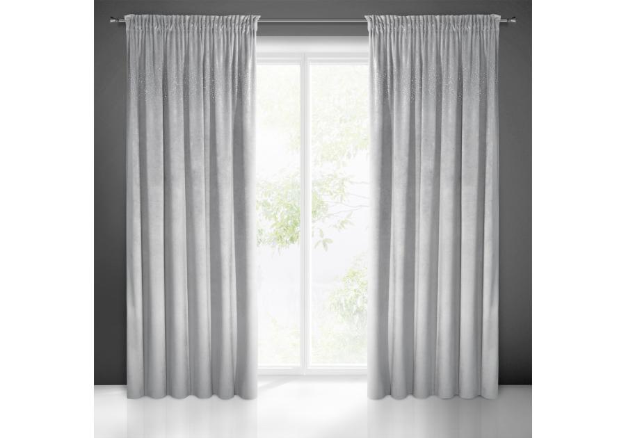 Zdjęcie: Zasłona gotowa Aurora na taśmie 140x270 cm szary EUROFIRANY