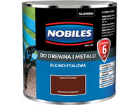 Zdjęcie: Farba ftalowa do drewna i metalu Ftalonal 0,25 L brązowy półpołysk NOBILES