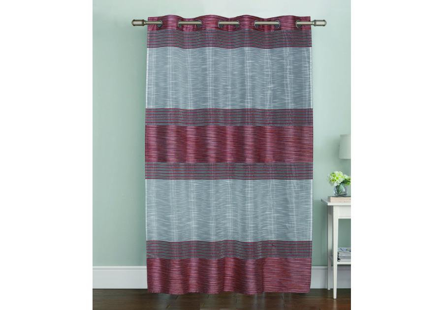 Zdjęcie: Zasłona dekoracyjna Tebo 140x250 cm bordo CKR/LASHER