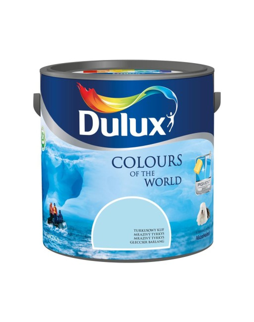 Zdjęcie: Farba do wnętrz Kolory Świata 5 L turkusowy klif DULUX