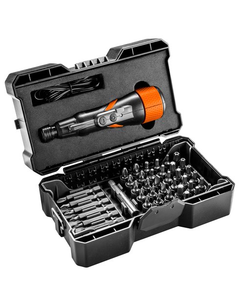 Zdjęcie: Wkrętak akumulatorowy micro-USB 3,6V, Li-Ion, plastikowe pudełko+akcesoria NEO