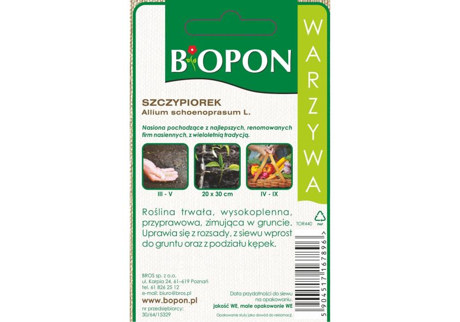 Zdjęcie: Szczypiorek Jowisz 1 g BIOPON
