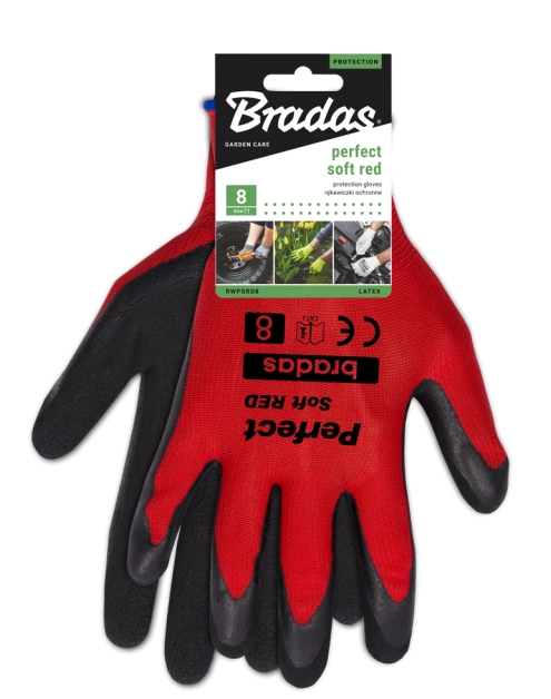 Zdjęcie: Rękawice ochronne Perfect Soft Red lateks, rozmiar 11 BRADAS