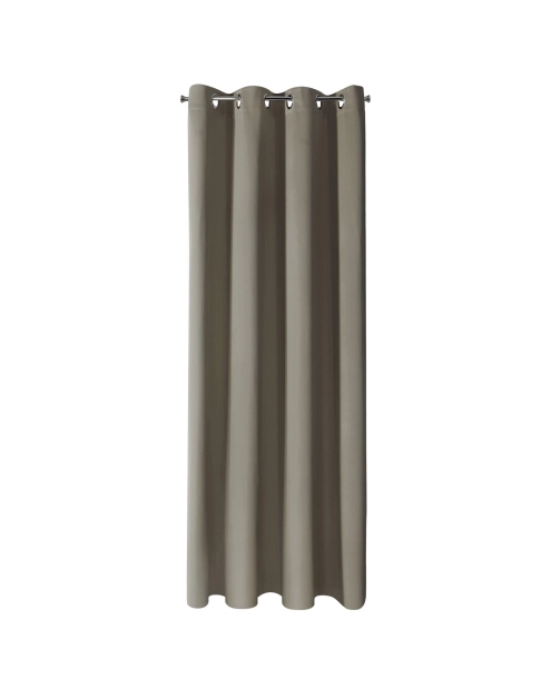 Zdjęcie: Zasłona gotowa Logan 135x250 cm ciemnobeżowy EUROFIRANY