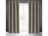 Zdjęcie: Zasłona gotowa Logan 135x250 cm ciemnobeżowy EUROFIRANY