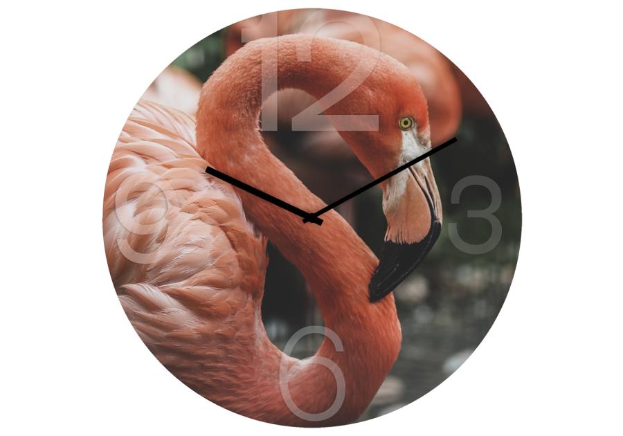 Zdjęcie: Zegar Glassclock 30 cm Gc053 Flamingo STYLER