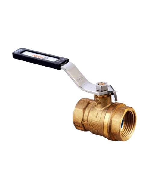 Zdjęcie: Zawór na zawieszce kulowy antykamienny z rączką z okienkiem ww 3/4" CALIDO