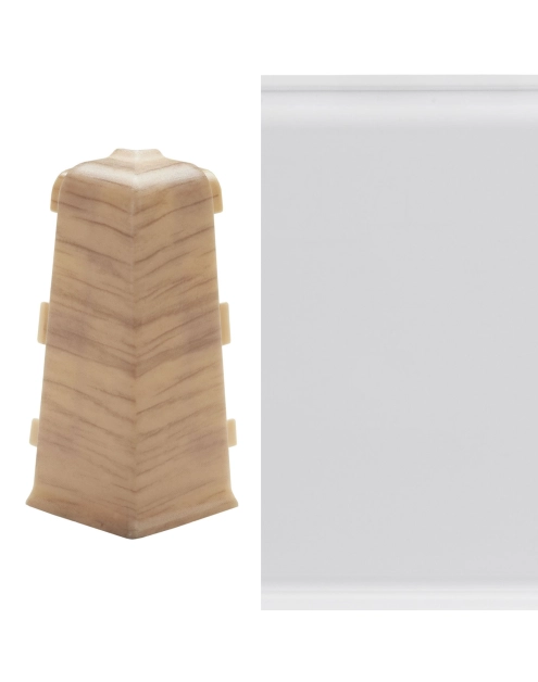 Zdjęcie: Narożnik zewnętrzny do listwy Lars 1 szt. biały matowy ARBITON