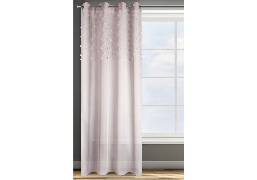 Zdjęcie: Zasłona gotowa D91 Stella 140 x 250 cm pudrowy róż EUROFIRANY