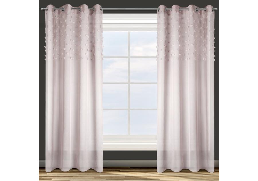 Zdjęcie: Zasłona gotowa D91 Stella 140 x 250 cm pudrowy róż EUROFIRANY