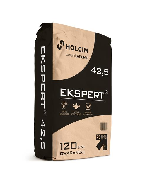 Zdjęcie: Cement Ekspert - CEM II/B-V 42,5 R - 25 kg Kujawy HOLCIM
