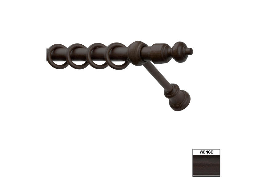 Zdjęcie: Karnisz pojedynczy Hermes 280 cm wenge KARWEL