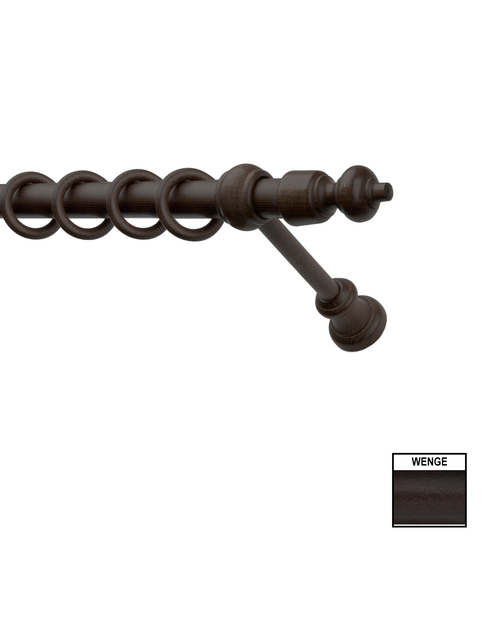 Zdjęcie: Karnisz pojedynczy Hermes 280 cm wenge KARWEL