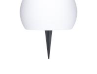 Zdjęcie: Lampka solarowa kula 17 cm RGB + pilot biała naziemna VOLTENO