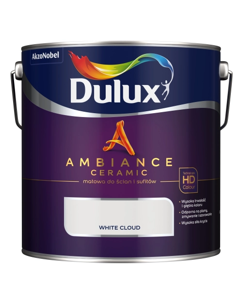 Zdjęcie: Farba ceramiczna Ambiance White Cloud 2,5 L DULUX