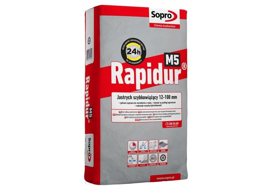 Zdjęcie: Jastrych szybkowiążący Rapidur M5 SOPRO